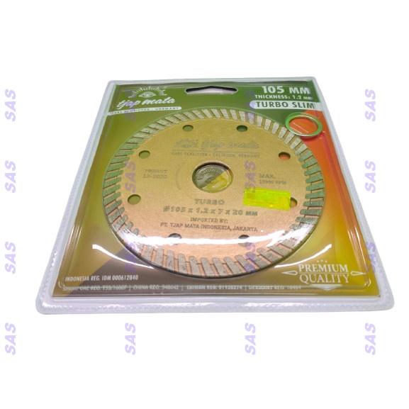 SAS Mata Pisau Potong Keramik Basah 4 Inch Tjap Mata Pisau Potong Granite sas