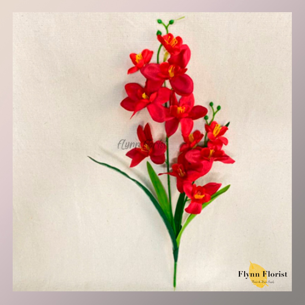 Bunga Anggrek Dendro (satuan) Bunga Artificial / Bunga Plastik / Bunga Dekorasi / Pernikahan-3