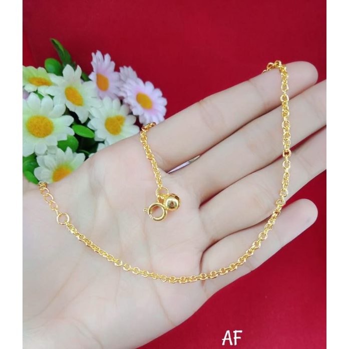 Gelang kaki wanita emas muda kadar 35%