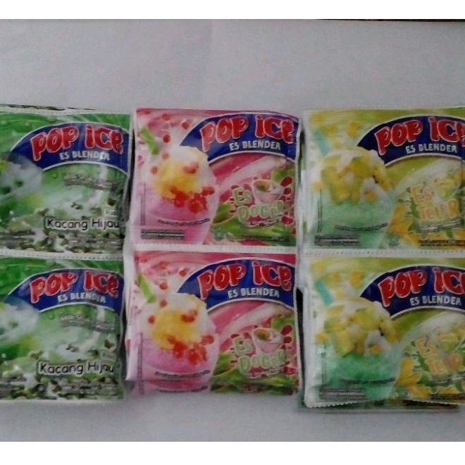 

Minuman Pop Ice aneka rasa es renteng @25gr