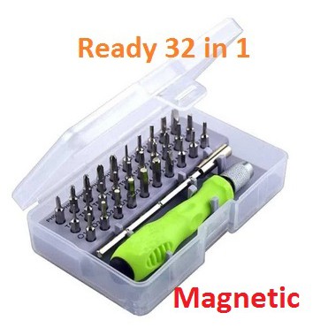 Obeng Set Murah 32 in 1 Magnet Obeng Handphone Laptop Obeng 32 in 1