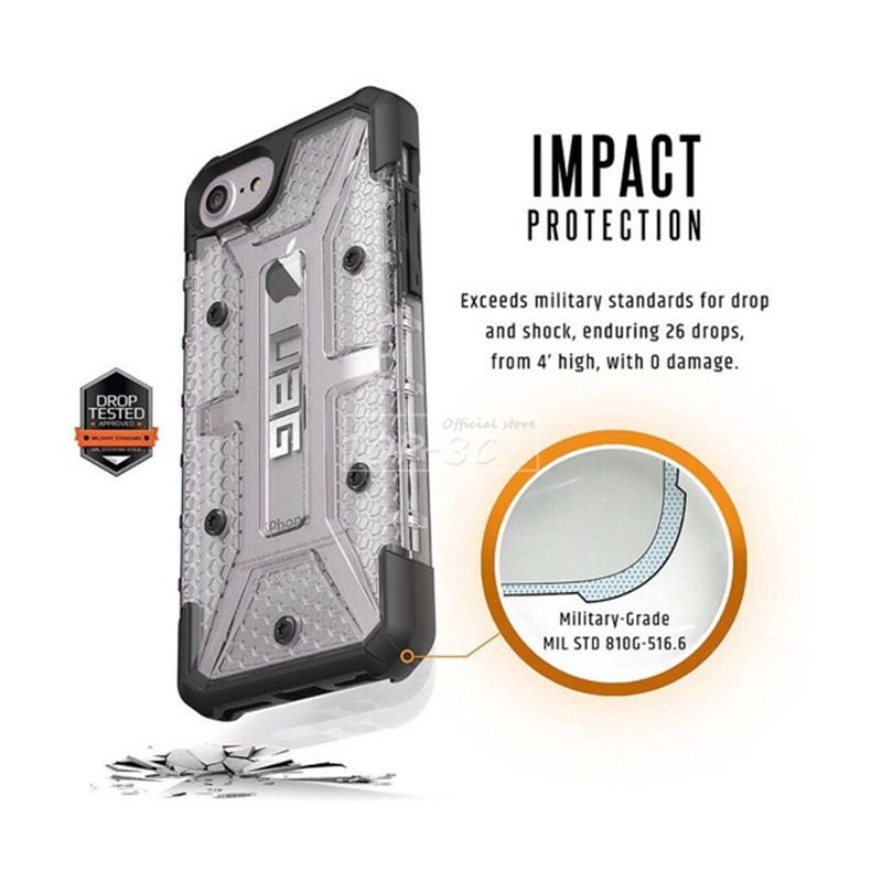 Casing Hard Case Transparan Motif uag Diamond untuk iPhone 11 Pro Max XR XS Max i6 7 8Plus