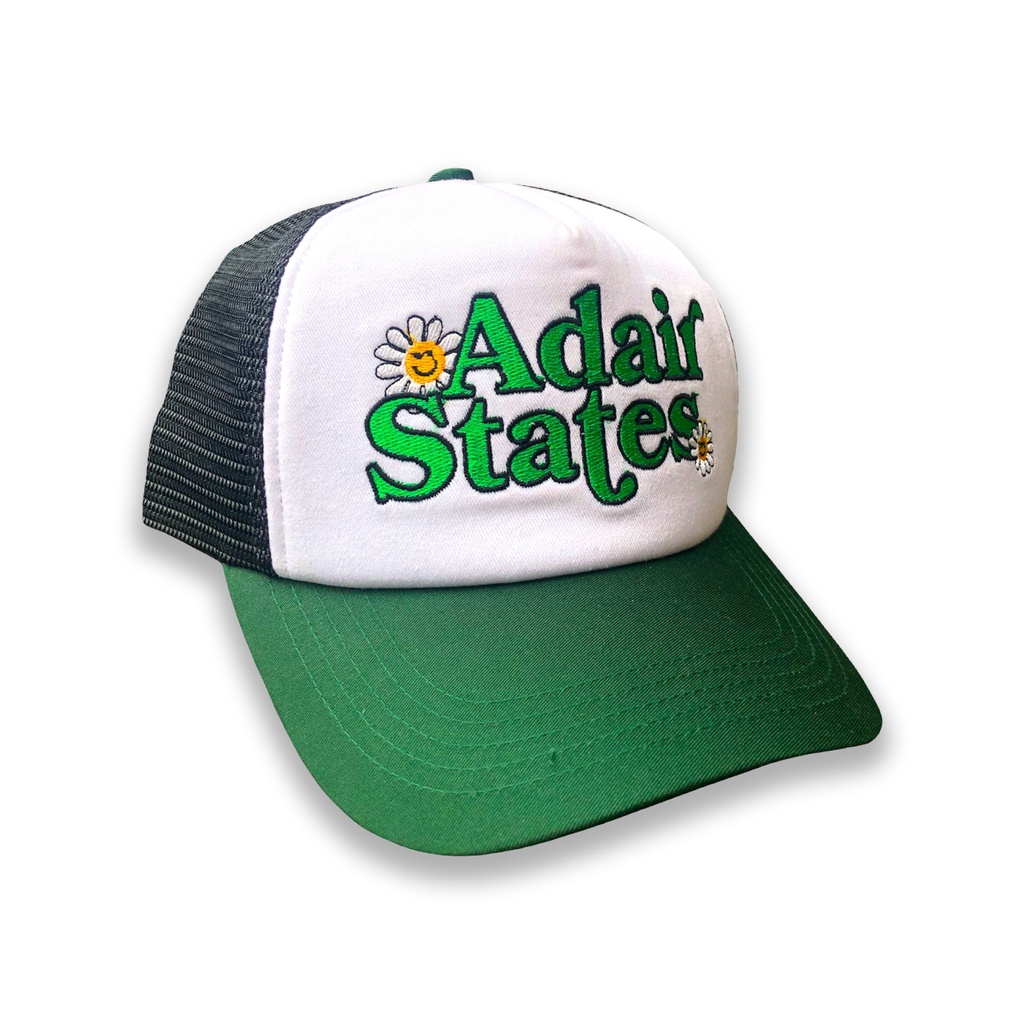 ADAIR - Trucker Hat Aster | Topi Jaring Hitam Hijau putih
