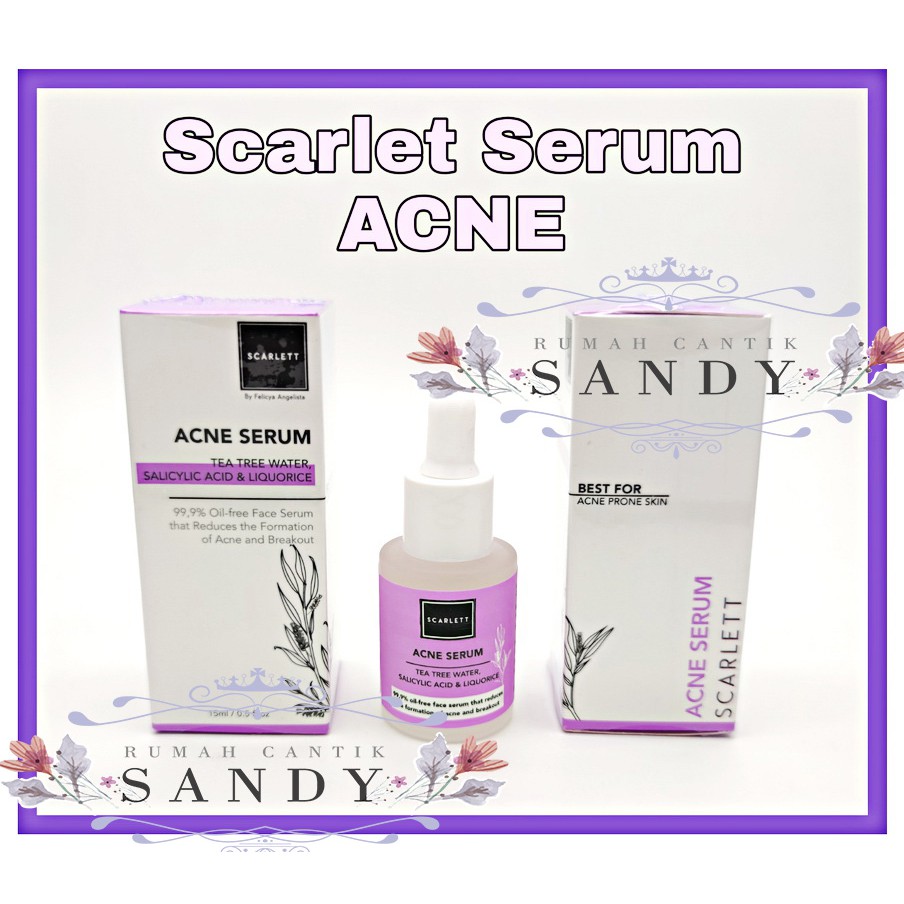 Scarlet Scarlett Acne Serum ~ Untuk Wajah Berminyak - Whitening Serum