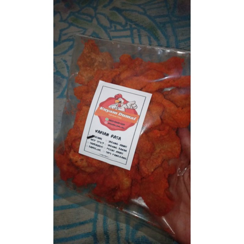 

400 gram kerupuk Kuyam Dumai *kerupuk kulit ayam crispy