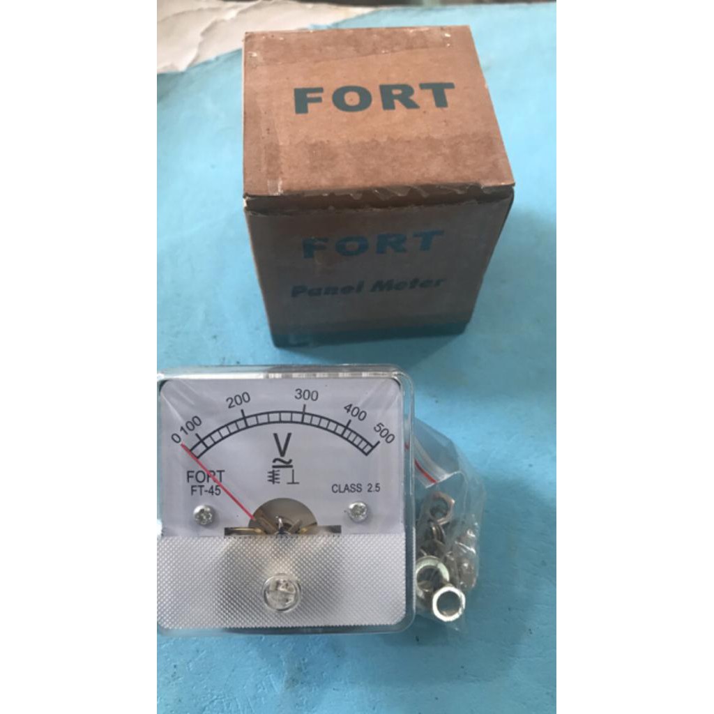 Voltmeter 45x45 Fort 500V