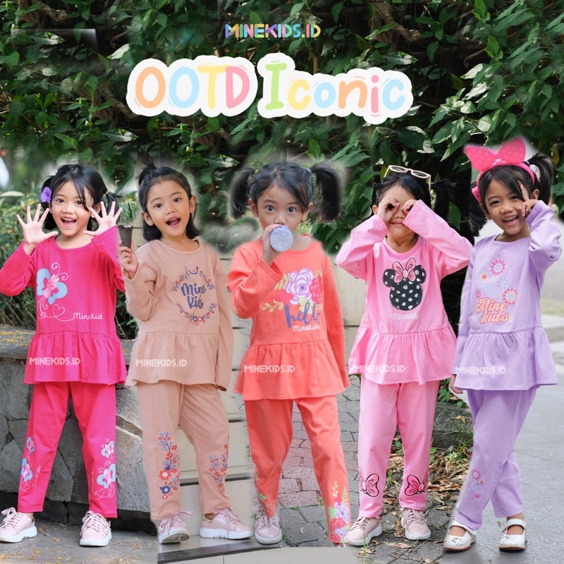 Setelan Anak Casual Iconic Minekids Set Casual