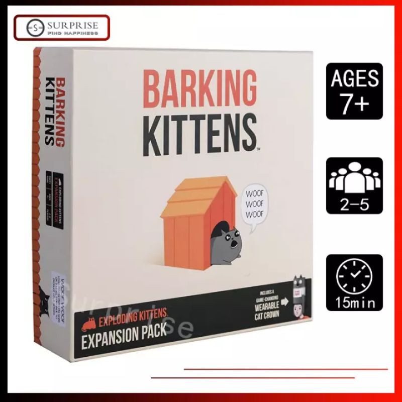 Barking Kittens The Third Expansion of Exploding Kittens Card