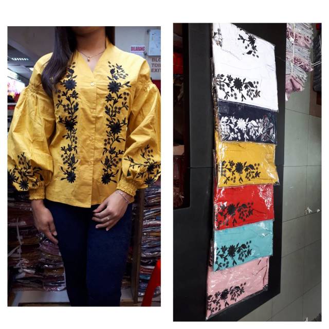 Blouse bordir import