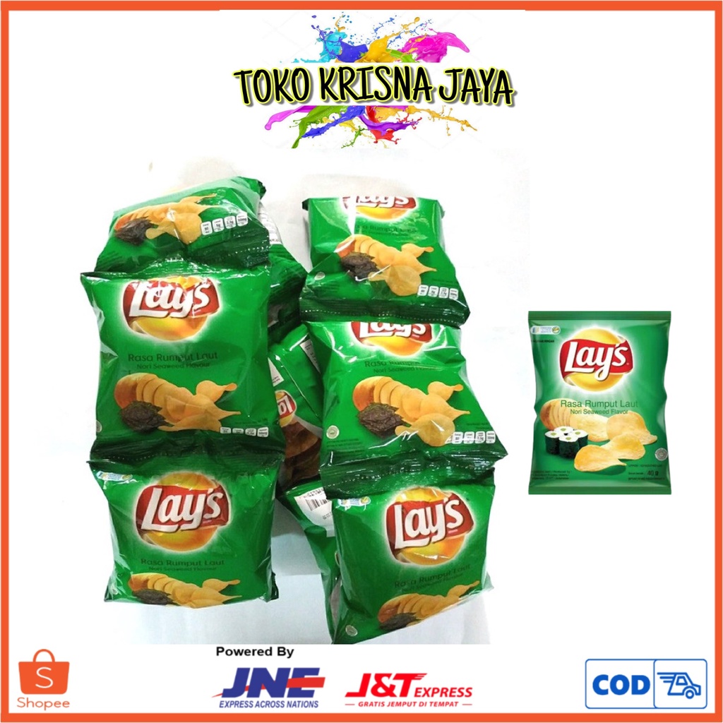 Jual Lays Chitato Lite Nori Rasa Rumput Laut Seawed Flavor 15 G X 10