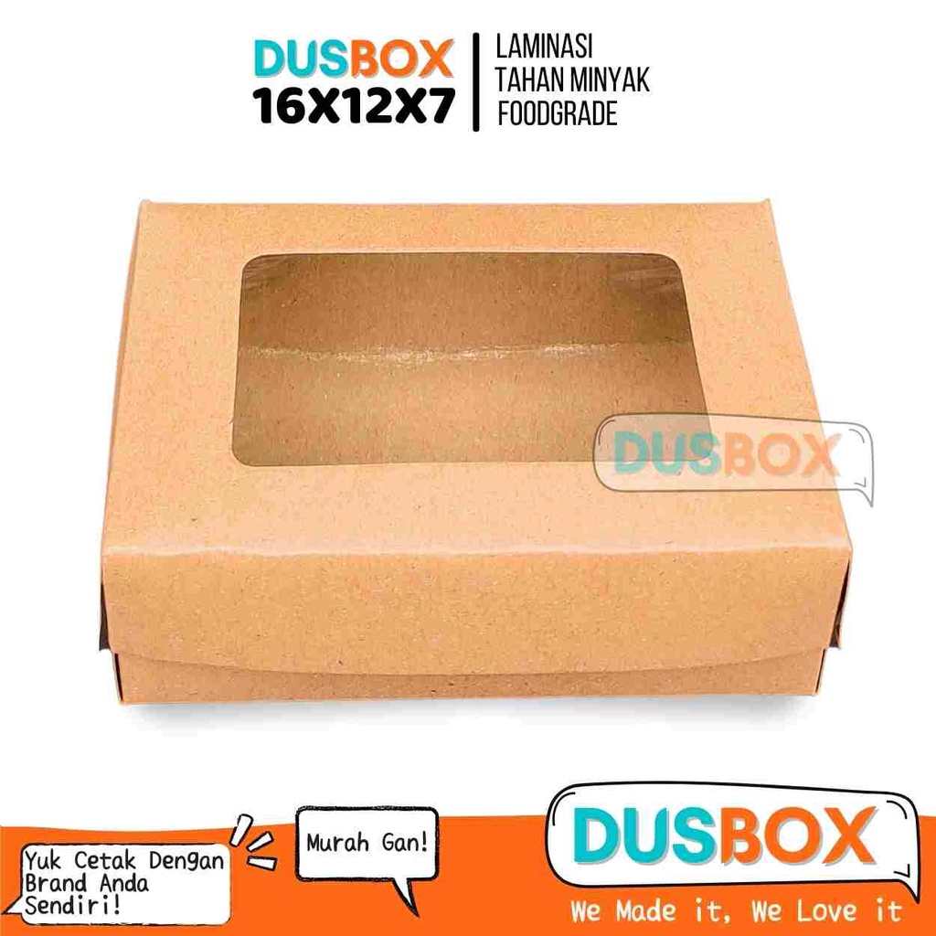 Dus Kemasan Snack / Dus Kue / Dus cemilan / Box Makanan / Kotak Cemilan / Kemasan Catering Model Jen