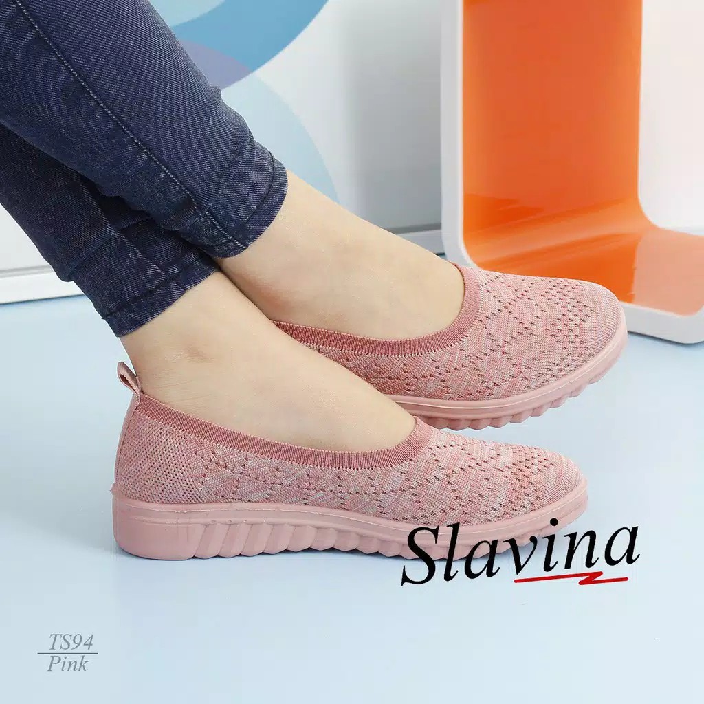 Sepatu SlipOn Flyknit Slavina #94 / Slip On Slavina Wanita