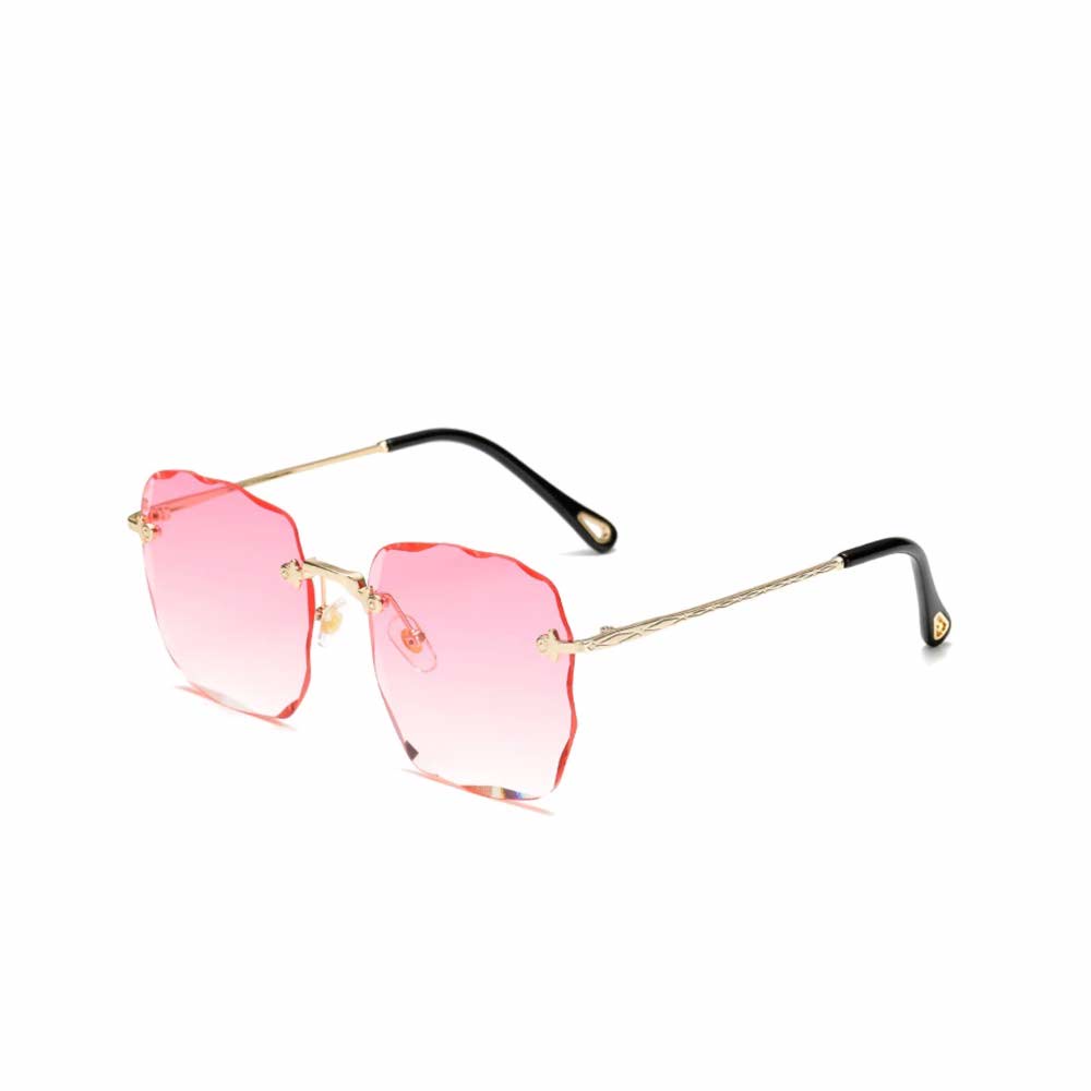 Kacamata UV400 [ Pink ] Anti Radiasi - Sunglasses Wanita Korea - HM8103