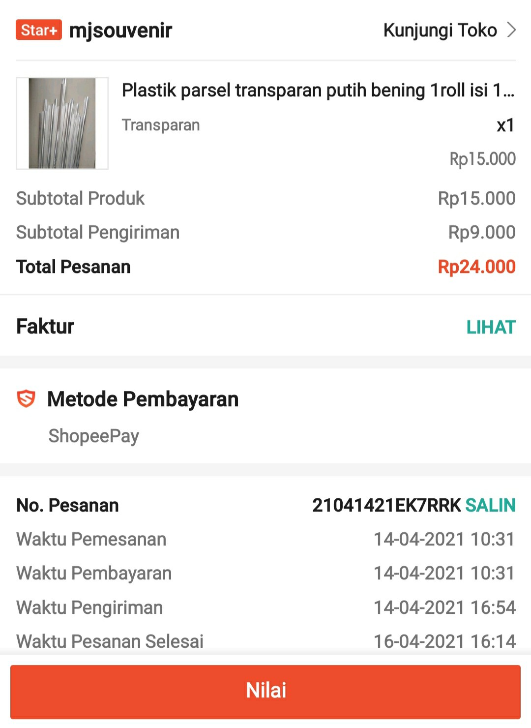 Plastik Parsel Transparan Putih Bening 1roll Isi 10lembar Ukuran 100x 100cm