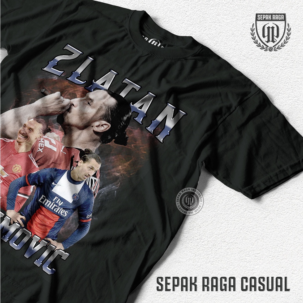 Kaos Vintage 90s Zlatan Ibrahimovic - Kaos Sepak Raga Casual