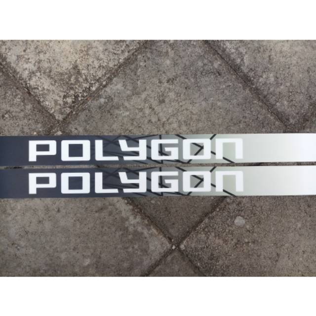 Decal sticker frame bawah(Downtube) polygon xtrada casacade sisiku (2pcs-Rp.30.000)