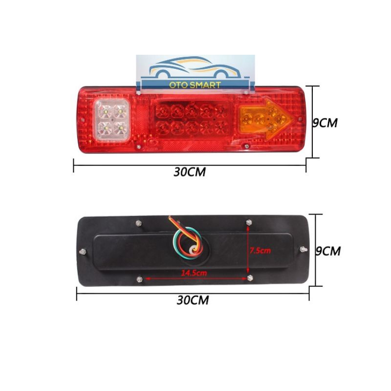 Lampu Indikator Mundur Belakang Mobil box Pick Up L 300 dll StopLamp Universal LED 12 VOLT Trailer Caravan Van