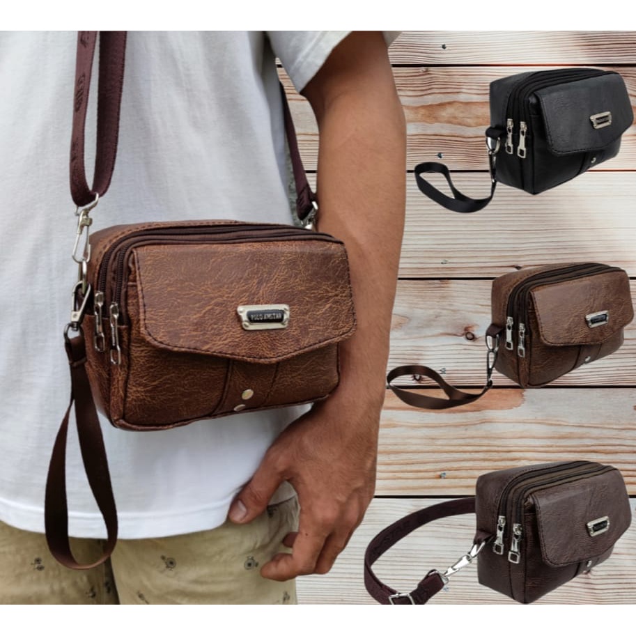Clutch Bag Hand Bag Tas Tangan Tas Selempang Pria dan Wanita Anti Air POLO AMSTAR