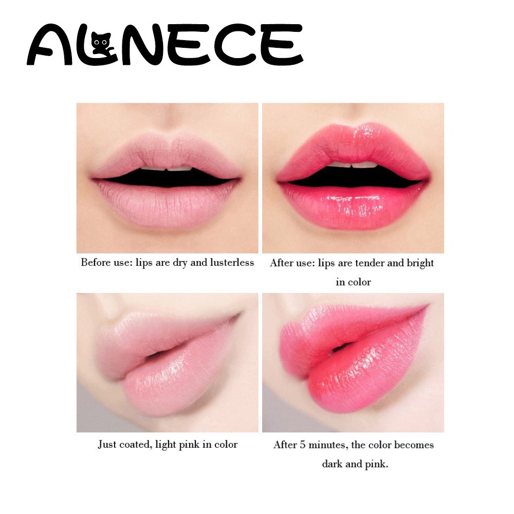 ALNECE Lip Oil Transparan Tidak Berwarna Transparan Lip Moisturizing Liquid Melembabkan Bibir