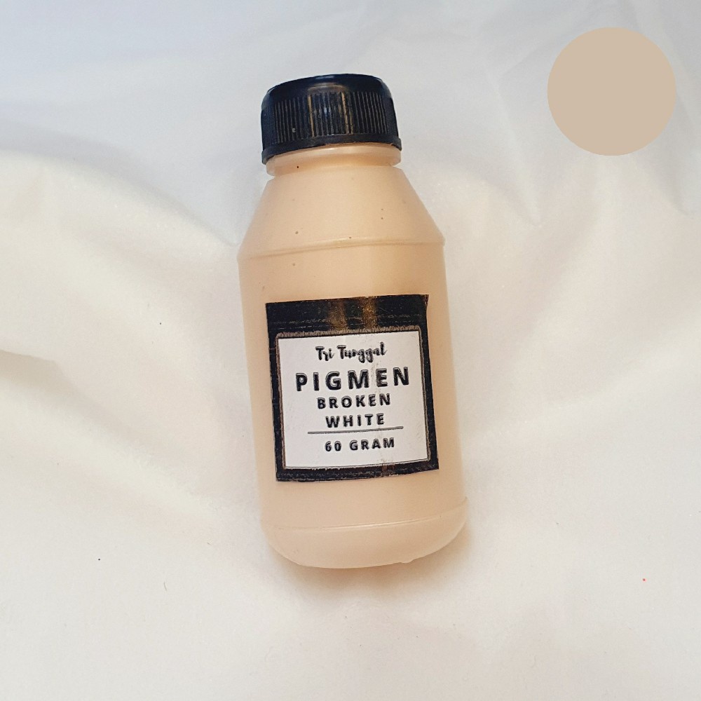 PIGMEN 60GR BROKEN WHITE Pewarna Sablon Pigment Color Bundle Stabilo Slime Clay Waterbased Tie Dye Pigment Warna Warni Air Cair Cairan Liquid Cat Paint Painting Kerajinan Prakarya Kesenian Perlengkapan Gambar Mewarna Lukis Craft Grosir  Prakarya Malang