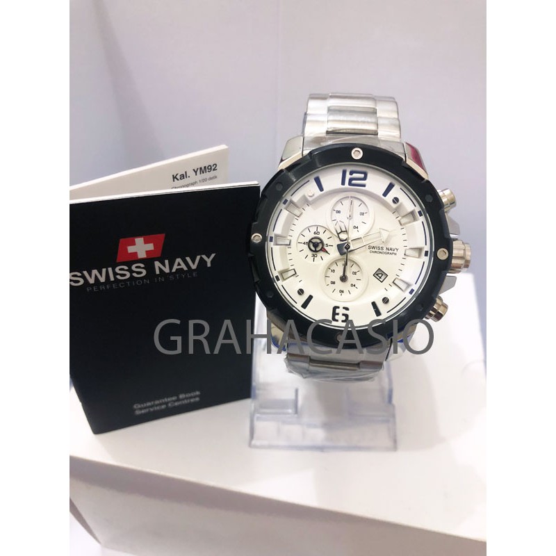 Jam Pria Swiss Navy SN 6820 WHITE Original