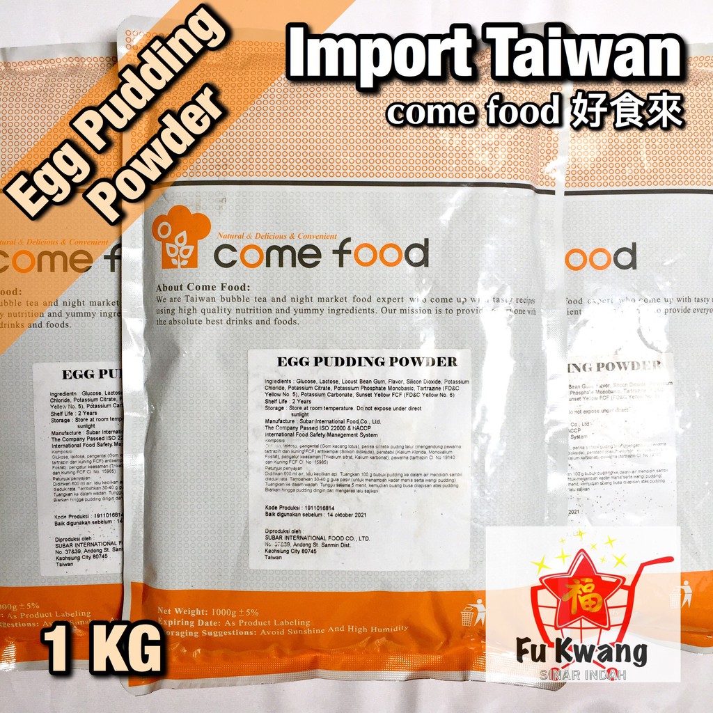 

Silky Egg Pudding Powder Come Food Brand Import Taiwan 1 kg