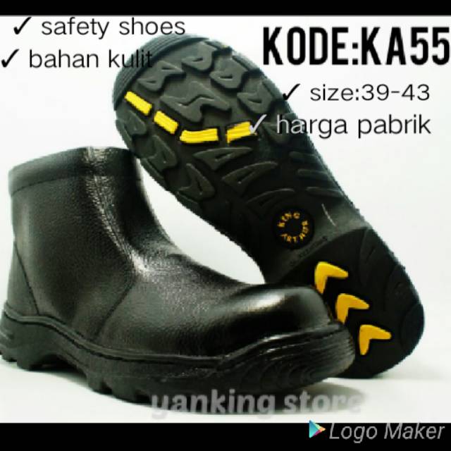 Safety Shoes Kulit Asli King Arthur Model Sleting