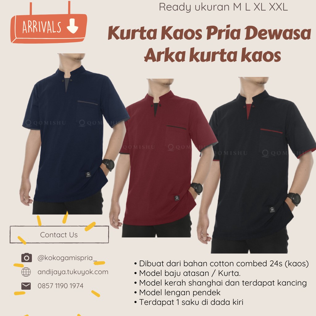 Harga Kaos Arka Pria Terbaru Desember 2021  BigGo Indonesia