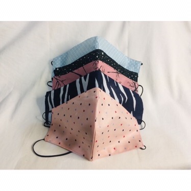 Masker Kain Katun Jepang Dewasa 2 Motif Bulak Balik Lucu Headloop