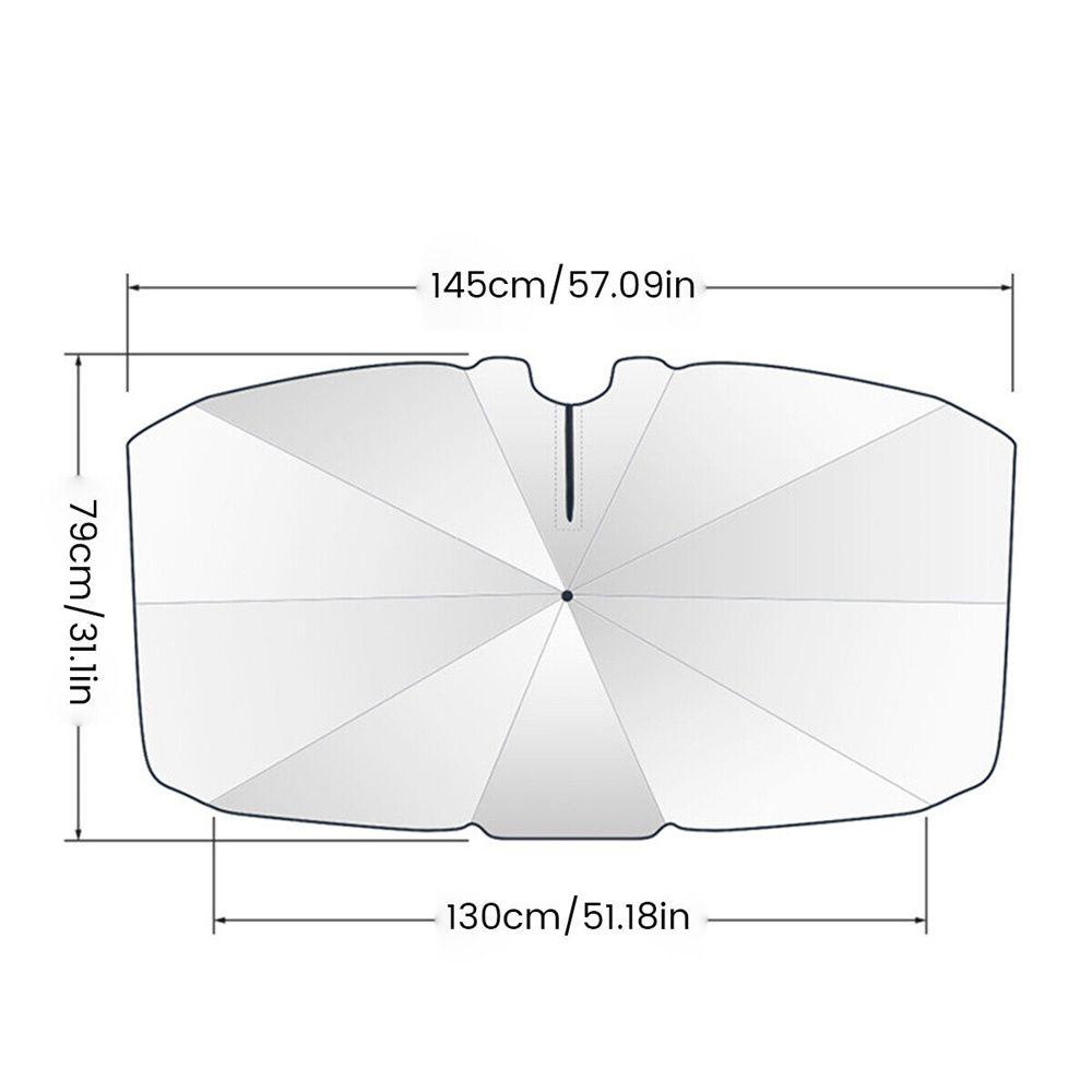 Preva Pelindung Jendela Mobil Lipat UV Protection Windscreen Visor Payung Penutup Depan