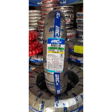 BAN DEPAN MOTOR SCOOPY IRC TUBELESS 100/90-12 MB86 + BONUS