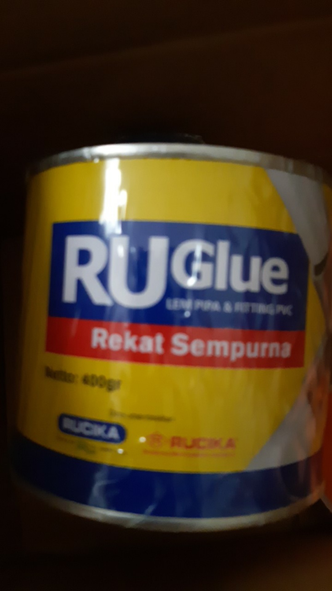 Lem Pipa Pvc Ruglue Kaleng 400gr