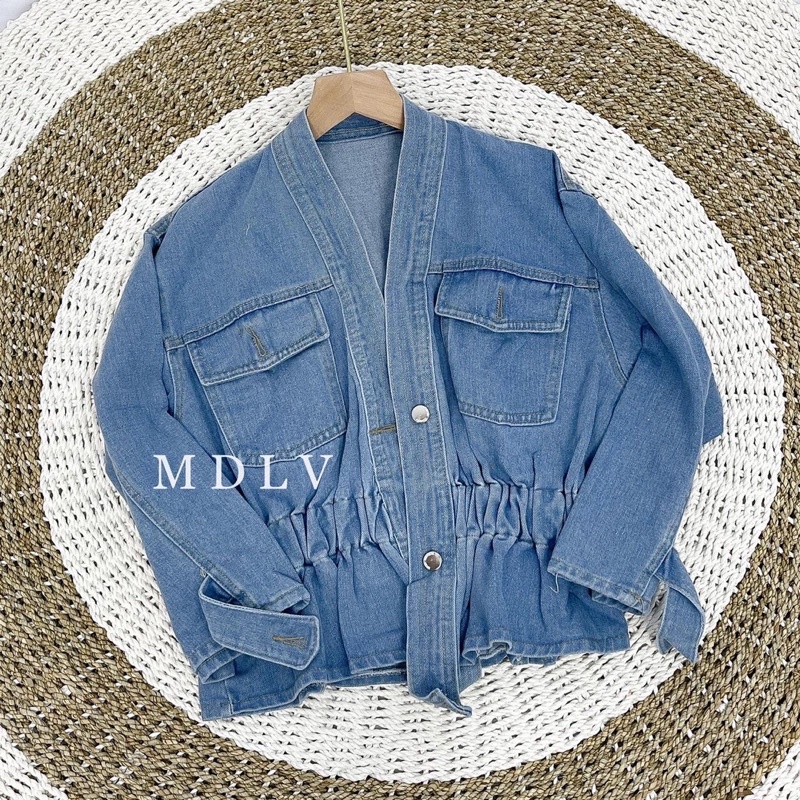 MDLV ~ 2015 EVERLEY BASIC JEANS KIMONO JACKET // JAKET JEANS CEWEK // KIMONO JEANS // FASHION IMPORT