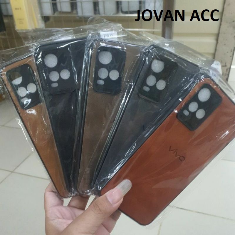 CASE VIVO Y21T Y21S Y21 2021 Y33S Y51 Y51A Y53S Y50 Y30 Y30i CASE SOFTCASE LEATHER LOGO CASE, LEATHER PREMIUM CASE SILIKON LOGO VIVO CASING COVER