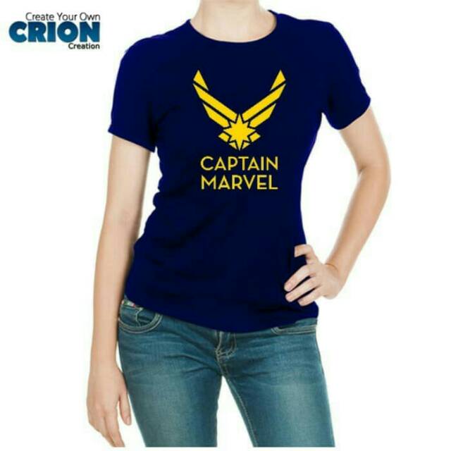 Kaos captain marvel dewasa dan anak