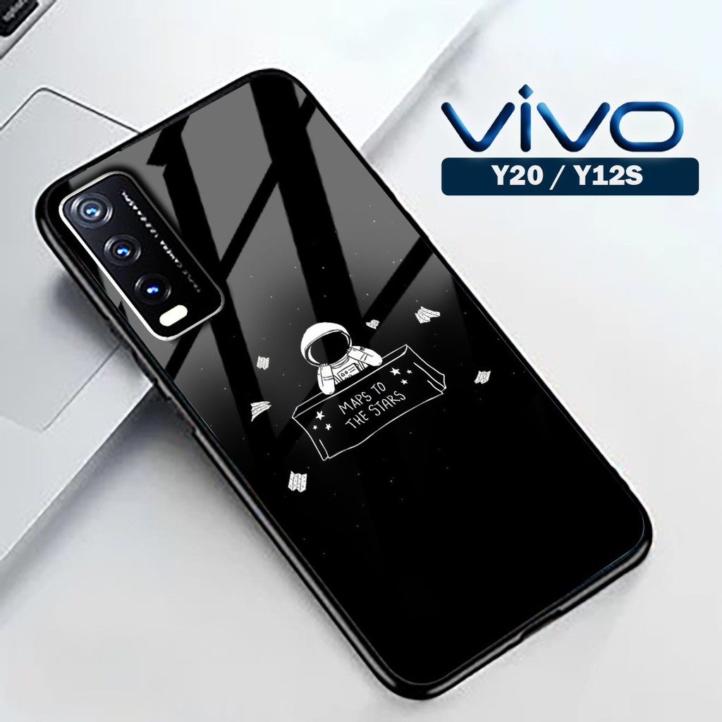 [A188] Softcase Kaca Vivo Y20 - Softcase Mirror - Softcase Kaca - Softcase Glass - Softcase Vivo Y20