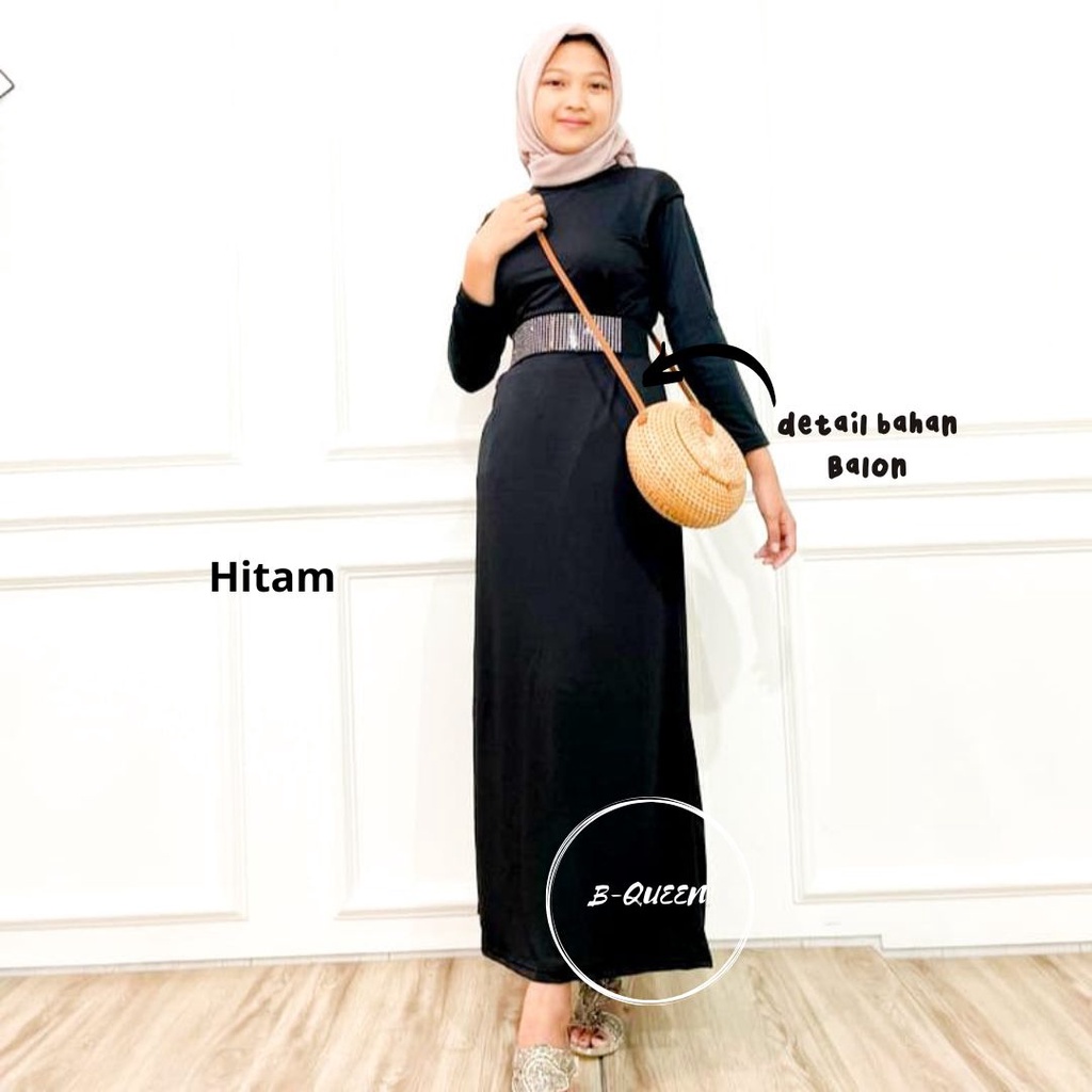 INNER DRESS SPAN SIZE M L XL XXL / GAMIS MANGSET TANPA LENGAN / INNER DRESS SLEEVELEES / INNER DREES TURLENECK TERMURAH (COD )