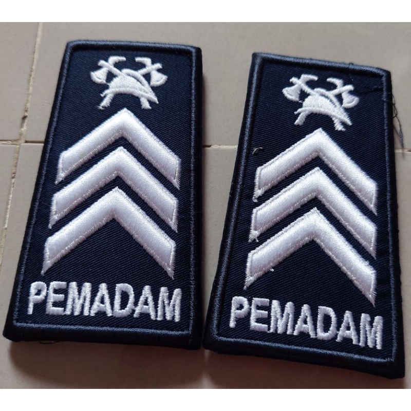 Pangkat Pemadam PDH 2c Bordir / WG-60h