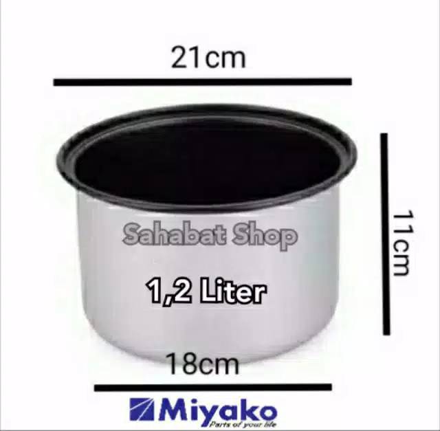 PANCI MAGIC COM/RICE COOKER MIYAKO MCM 612 UKURAN 1,2LITER