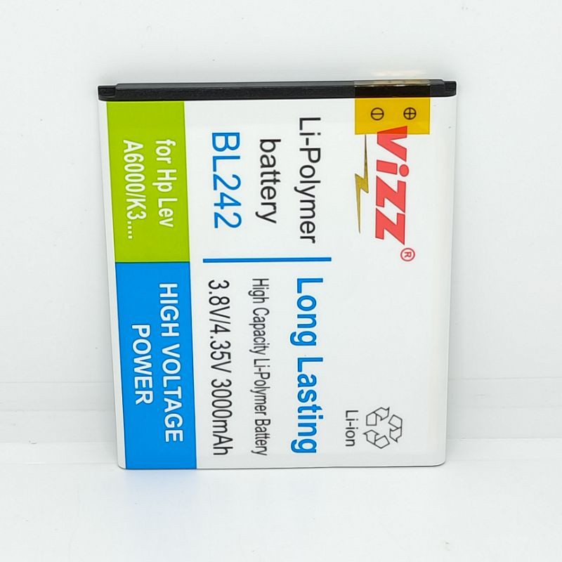 Baterai Batre Vizz BL242 Lenovo A6000 / K3 Plus / A6010 / A6000 Plus / A6020 / BL259 Original Vizz