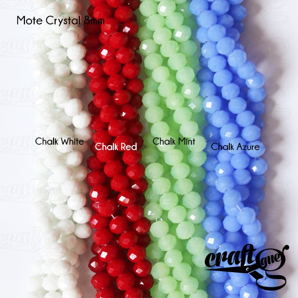 Mote Crystal 8mm - CHALK