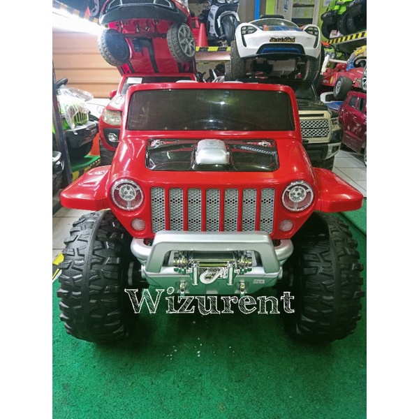 mobil aki Jeep Willys style ban karet