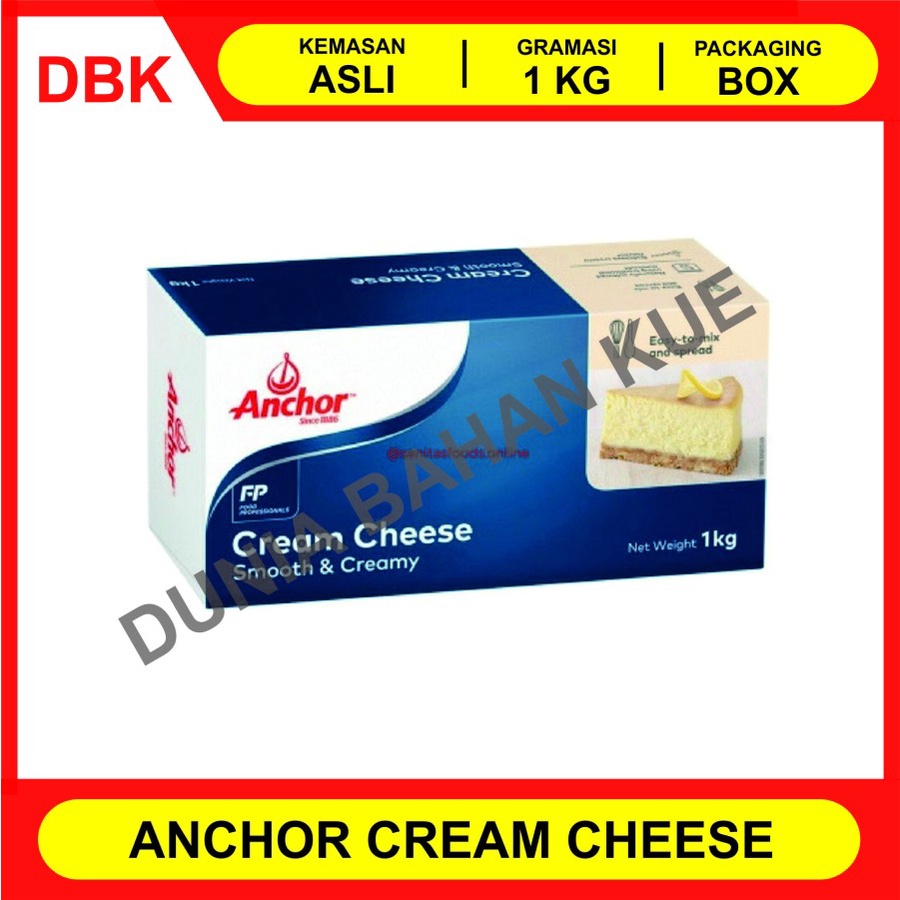 

ANCHOR CREAM CHEESE 1 KG / KRIM KEJU