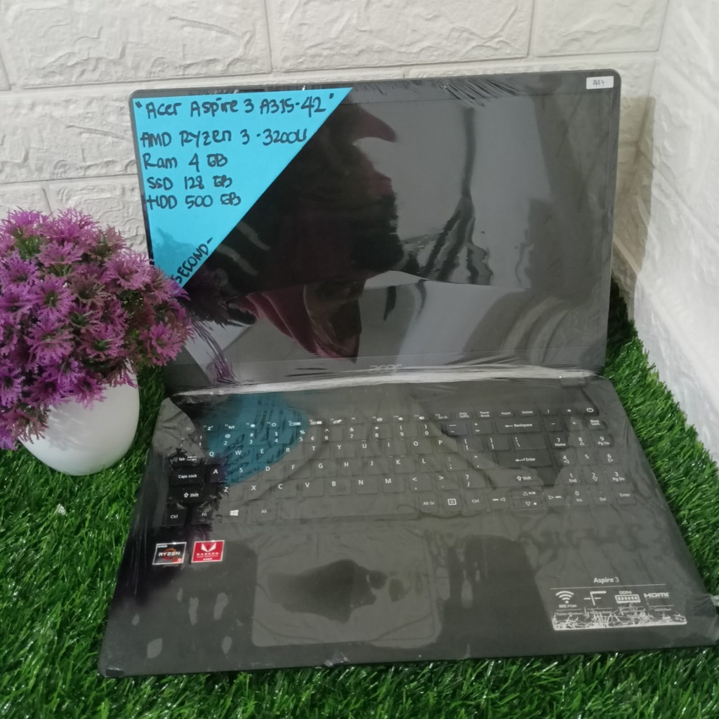 ACER ASPIRE 3 A315-42 AMD RYZEN 3-3200U RAM 4GB SSD 128GB HDD 500GB 15 INCH