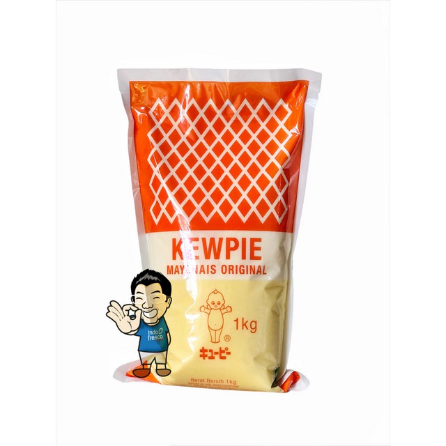 

Kewpie Mayonnaise Original Sauce Pouch- Mayonais Mayo Ori 1 kg