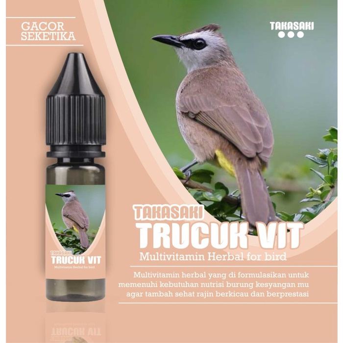 VITAMIN BURUNG TRUCUK VIT COCAK JAWA MULTIVITAMIN BIKIN CEPAT GACOR 2 TETES BERKHASIA - KOEDAPAN BIR