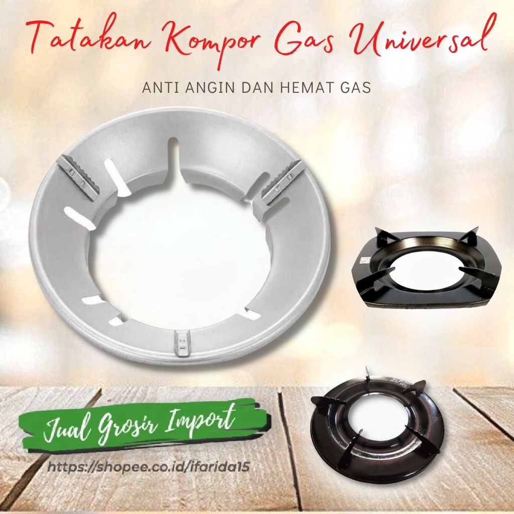 Tatakan Dudukan Kompor Gas Anti Angin Universal Stovetop Trivet