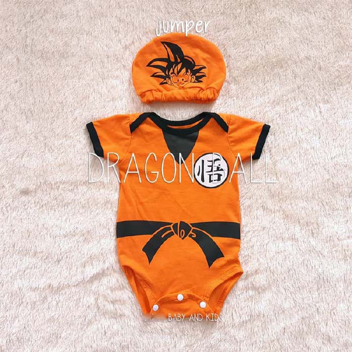 Jumper Bayi Lucu Jumper Kostum Karakter Bayi Dragon Ball