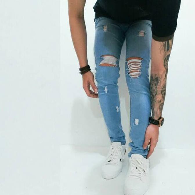 Celana Jeans Pria/Skinny Jeans Pria/Ripped Jeans Pria/Soft Jeans Pria