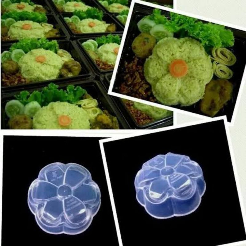 Cetakan nasi bunga flower bento mawar melati rose daisy rice mold ricemold